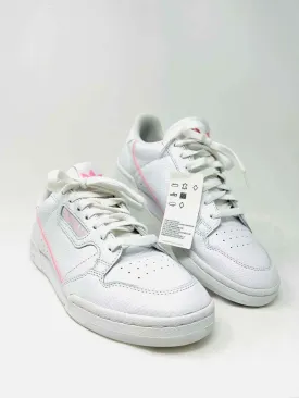 Adidas Size 11 White/Pink Lace-Up Pebbled NEW Shoes Sneakers