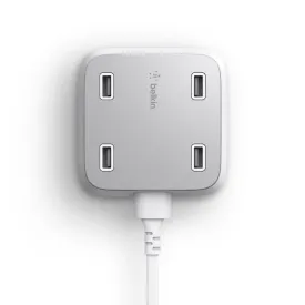 Belkin Family RockStar 4-Port USB Charger - White-White