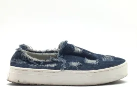 Blue Denim Shoes Sneakers Sam Edelman, Size 7