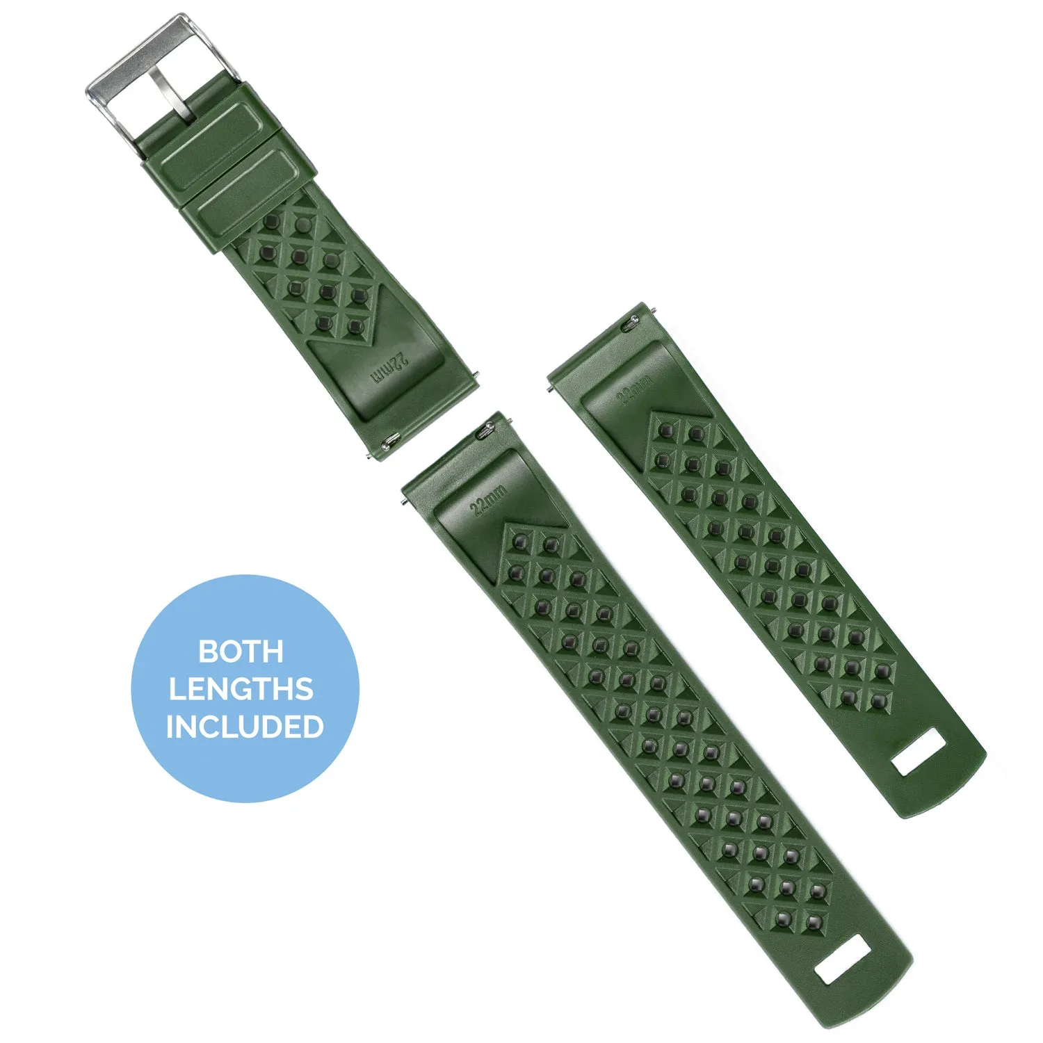 Fossil Gen 5 Tropical Style Army Green Watch Band