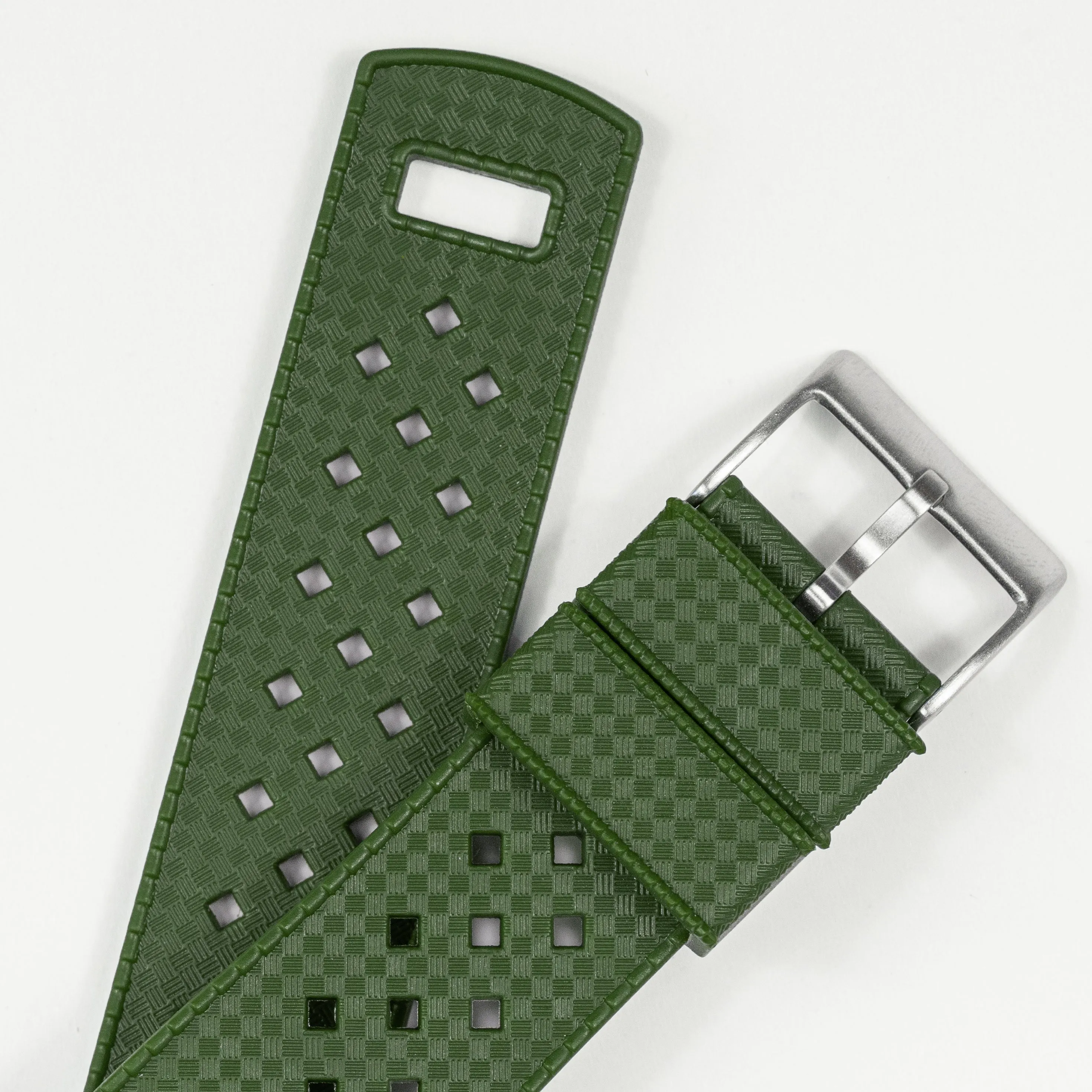 Fossil Gen 5 Tropical Style Army Green Watch Band