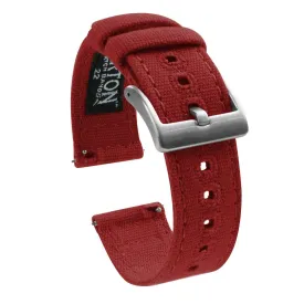 Fossil Q Red Canvas Watch Band