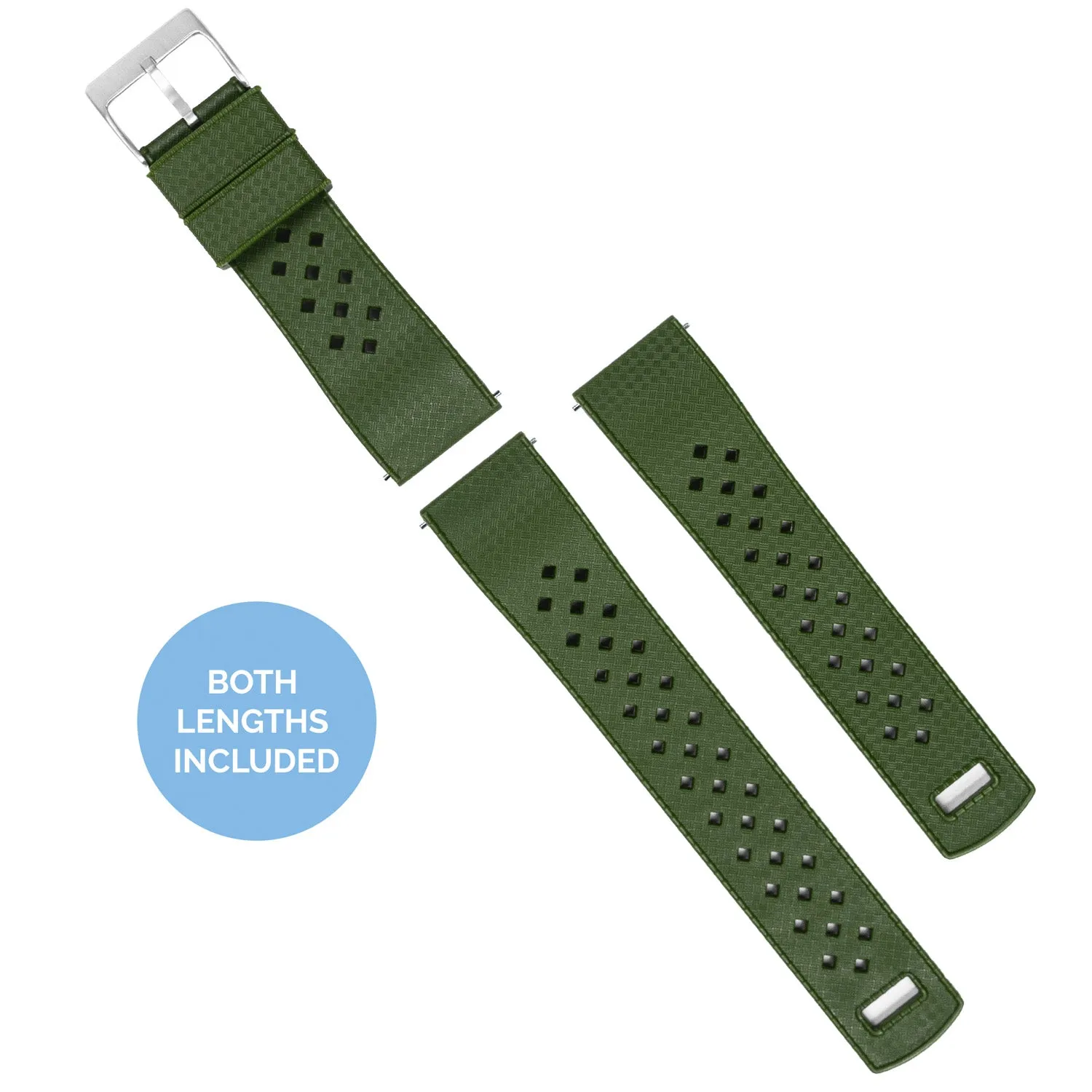 Fossil Q Tropical Style Army Green Watch Band