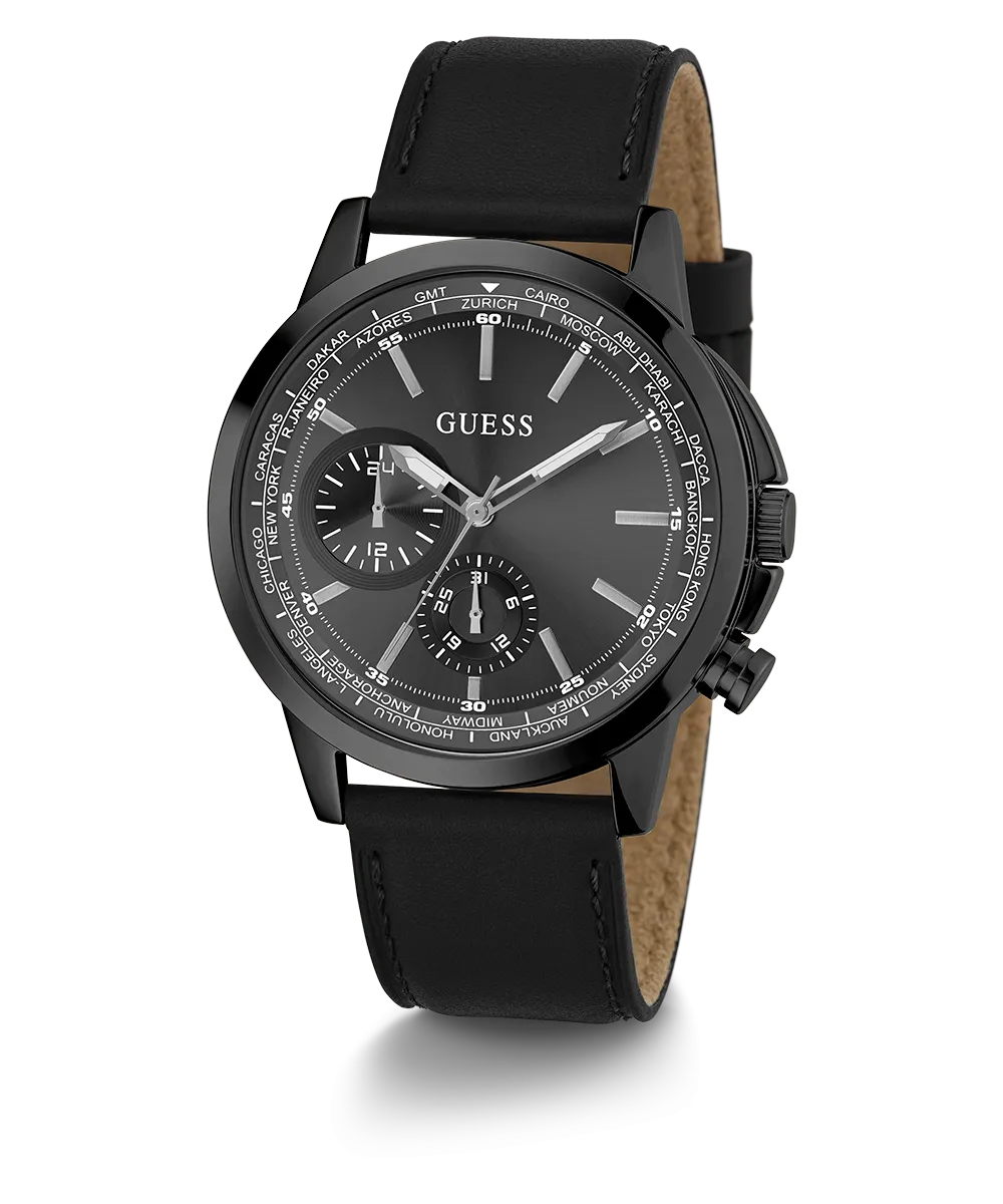 GUESS Mens Black Multi-function Watch