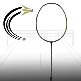 Li-Ning 3D Calibar 900 Instinct Professional Badminton Racquet, Black/Gold (Unstrung)