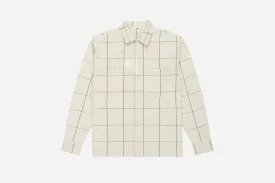 Long Sleeve Workshirt ~ White Grid