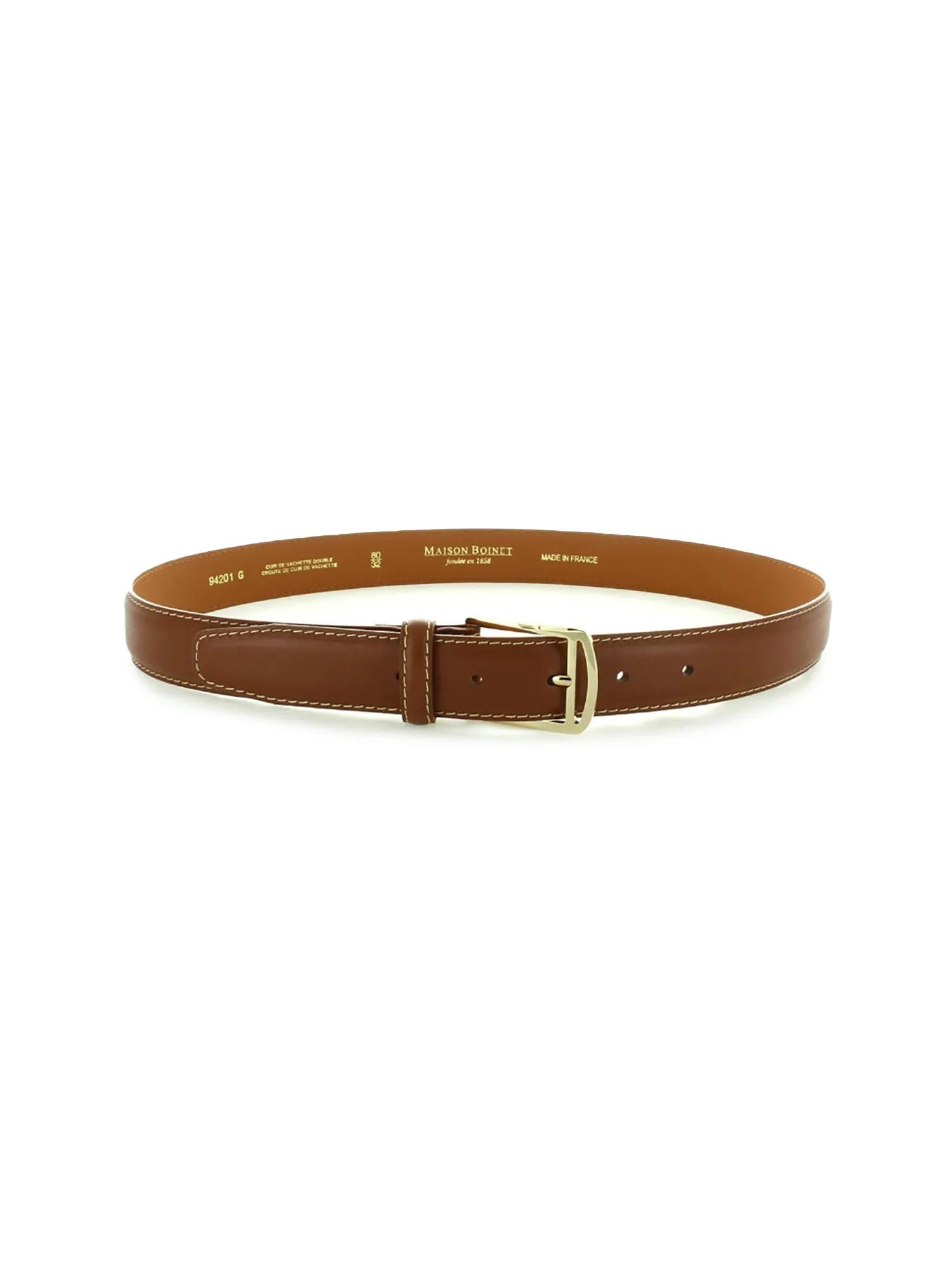 Maison Boinet Smooth Leather Belt