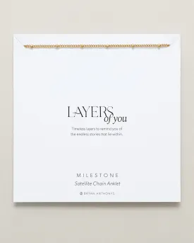 Milestone Satellite Chain Anklet