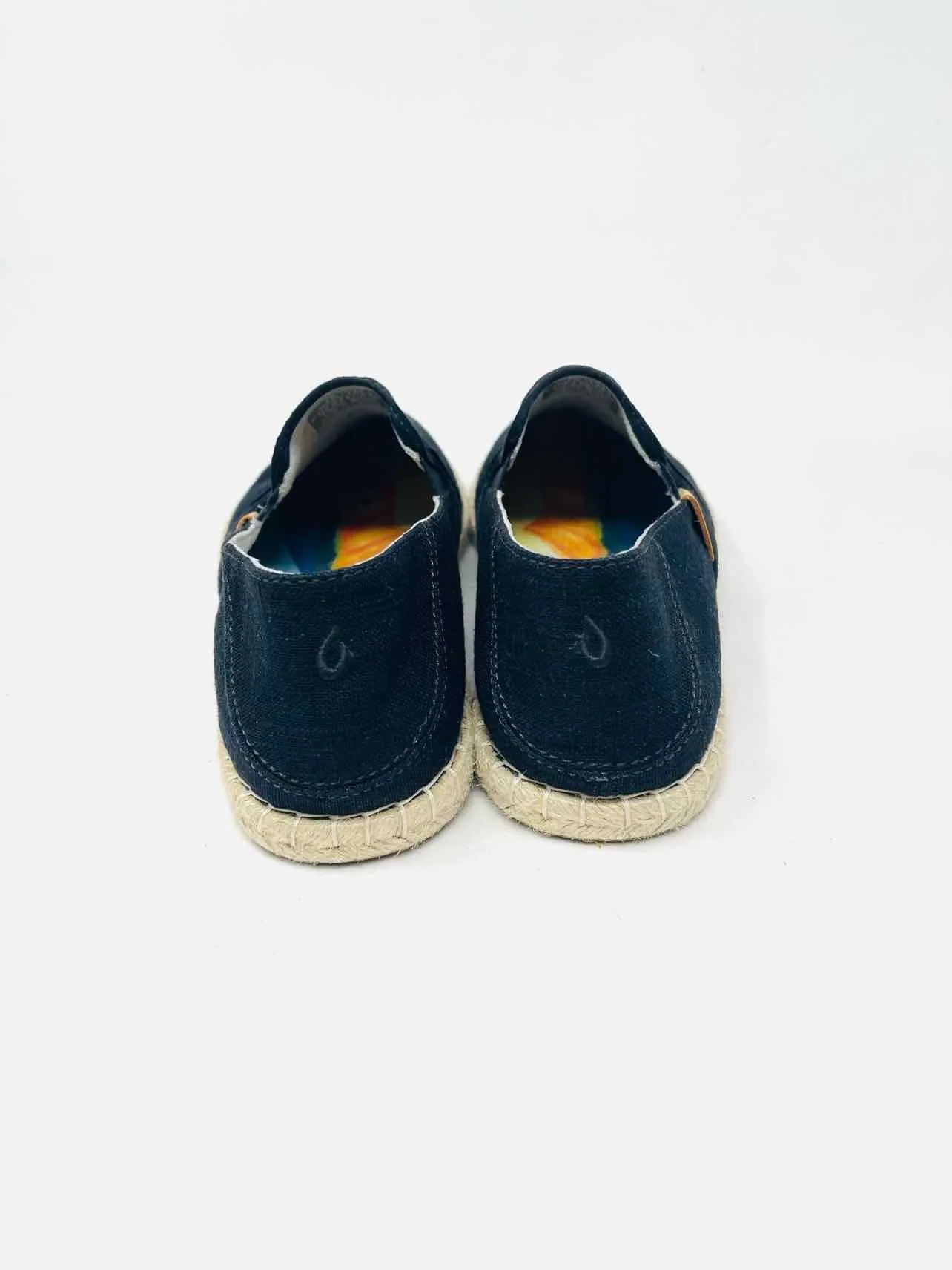 OluKai Size 9 Black Canvas Shoes Espadrilles