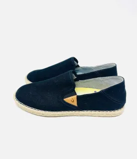 OluKai Size 9 Black Canvas Shoes Espadrilles