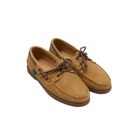 Paraboot Barth Deck Shoe in Miel-Vel Suede