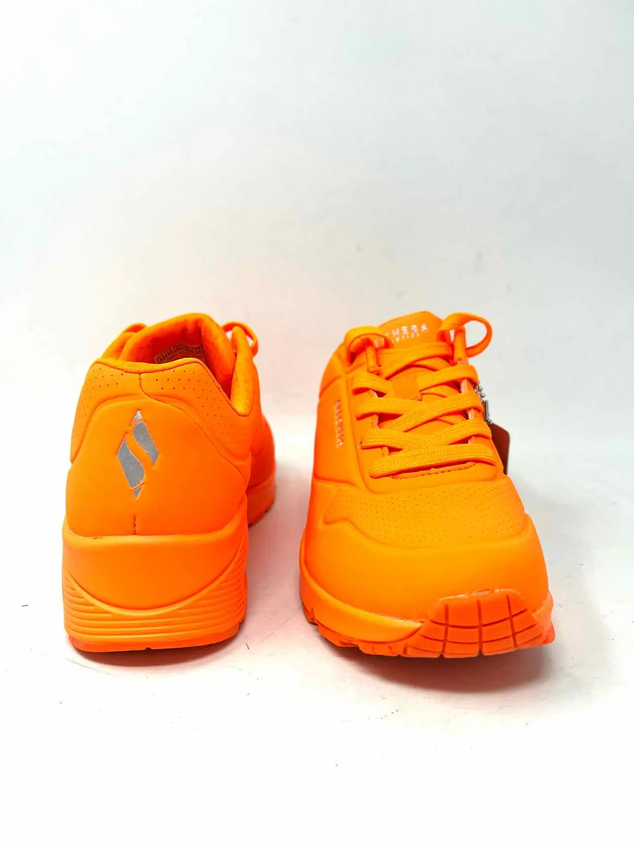 Skechers Size 6.5 Neon Orange NEW Shoes Sneakers