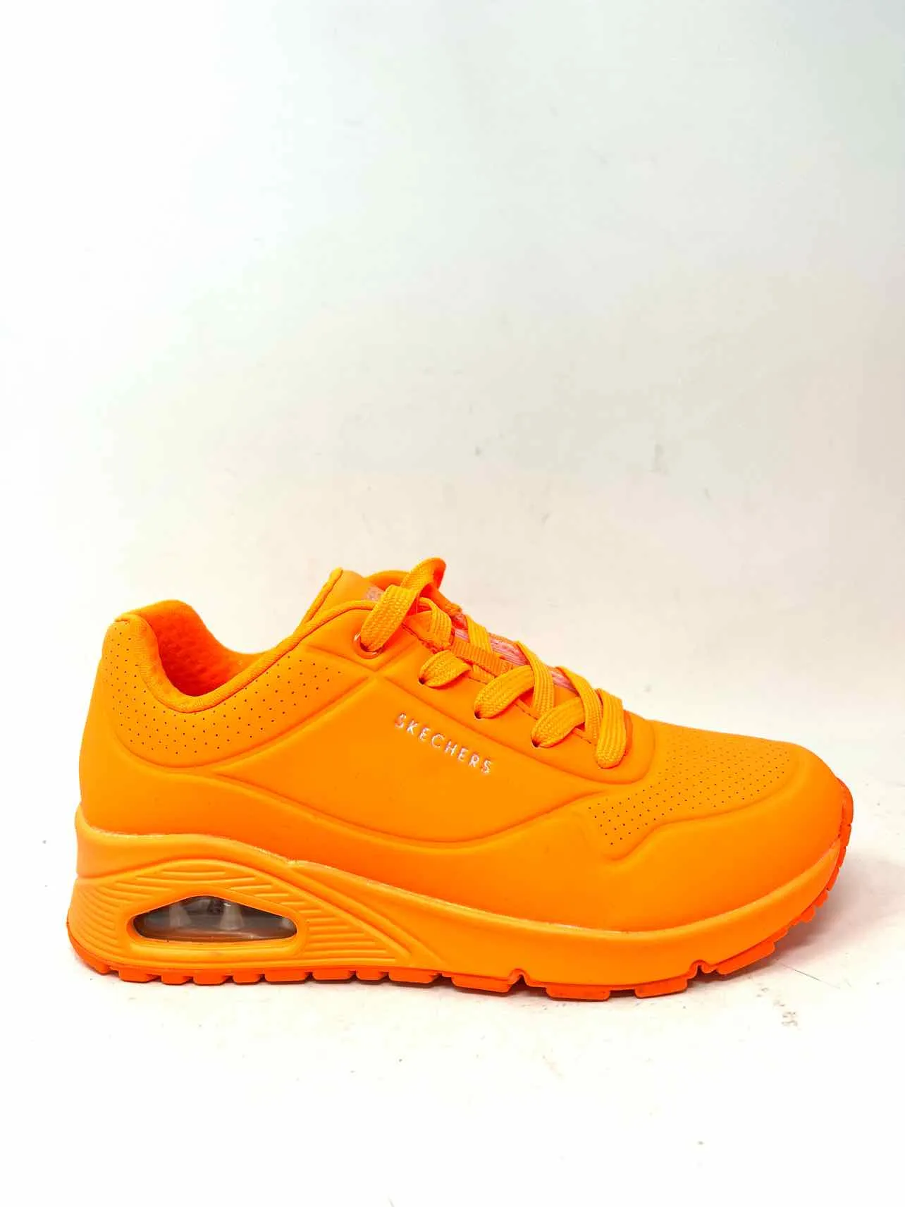 Skechers Size 6.5 Neon Orange NEW Shoes Sneakers