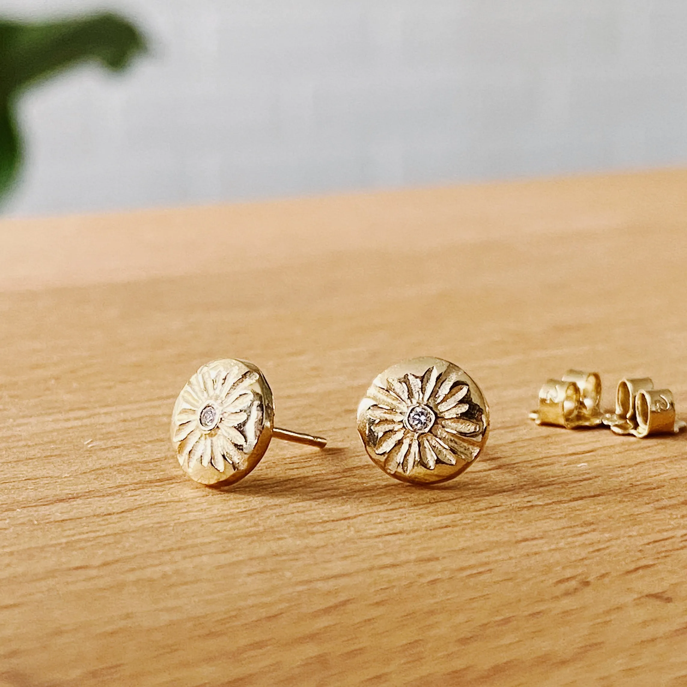 Small Lucia Vermeil Stud Earrings