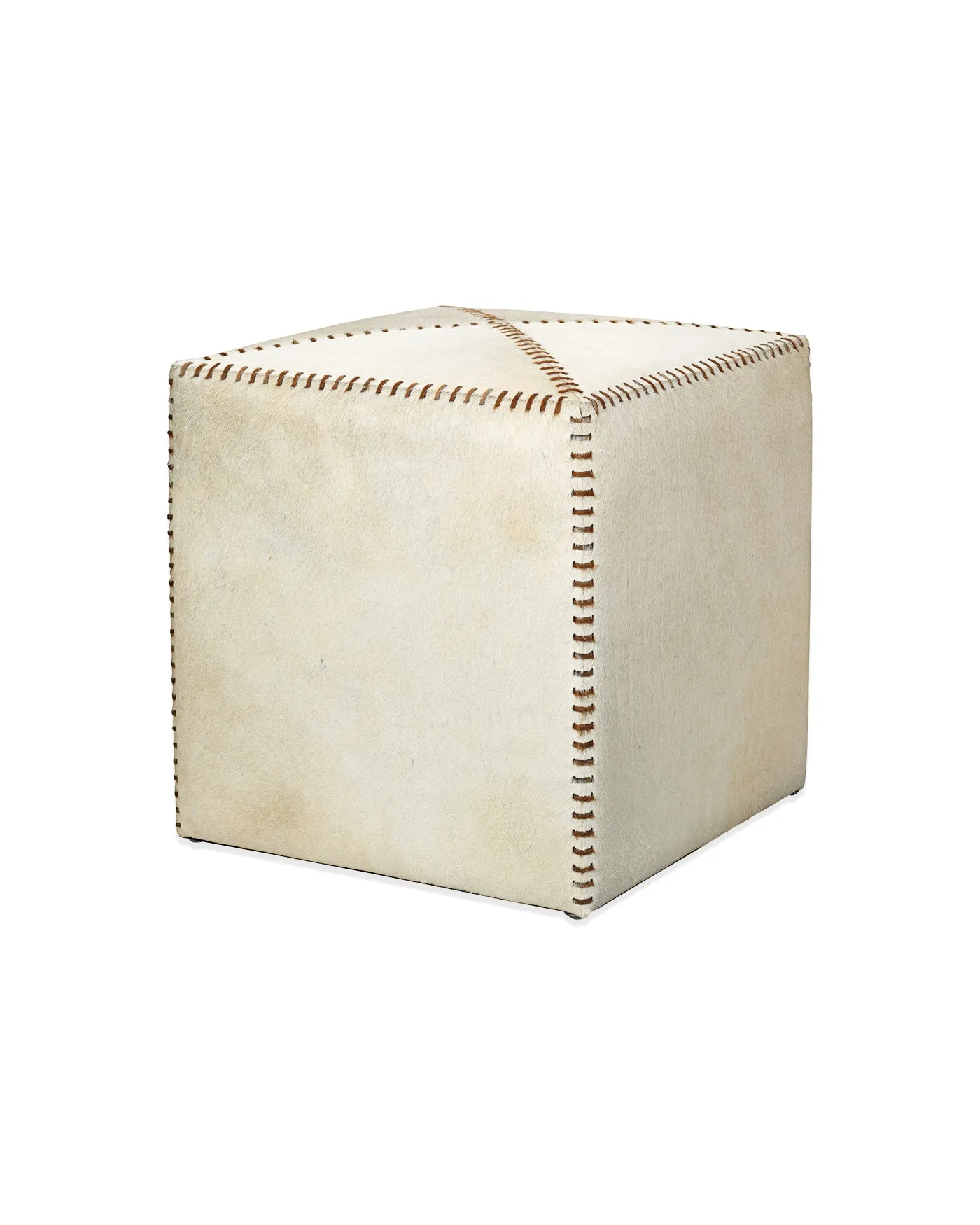 Small Ottoman - White