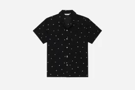 Vacation Shirt ~ Black Polka Dot